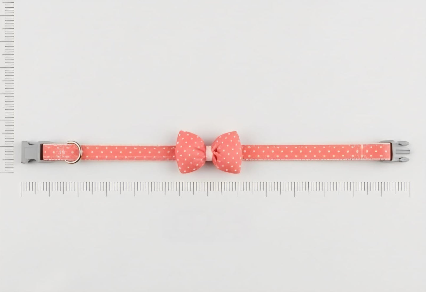 Pet Collar with Bow – Soft Sage Star Pattern