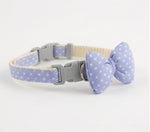 Blue Bow Tie Pet Collar