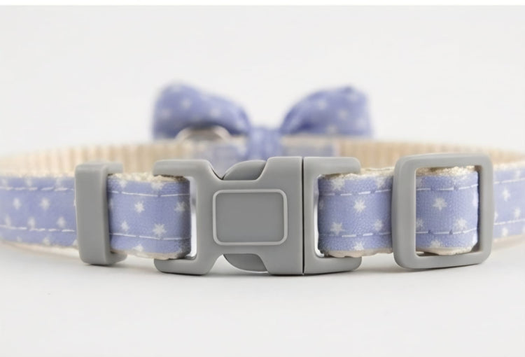Blue Bow Tie Pet Collar