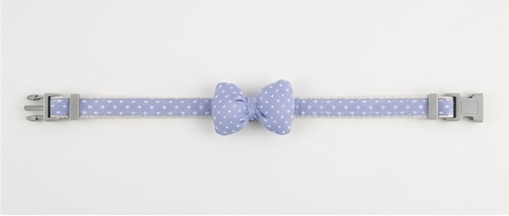 Blue Bow Tie Pet Collar