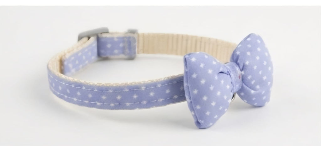 Blue Bow Tie Pet Collar