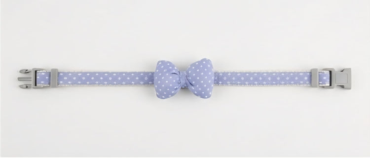 Blue Bow Tie Pet Collar