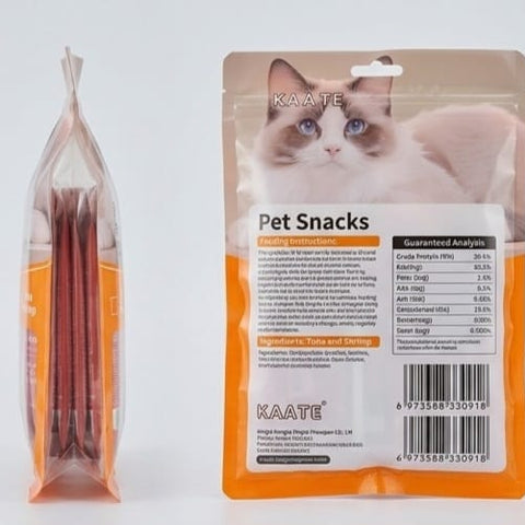 Tuna & Shrimp Cat Treats – Premium Liquid Snack Sticks (15 PCS)