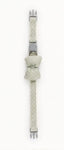 Pet Collar with Bow – Soft Sage Star Pattern