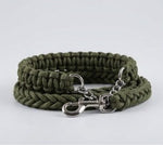 Braided Rope Dog Leash (Olive Green)
