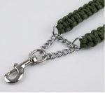 Braided Rope Dog Leash (Olive Green)