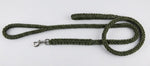 Braided Rope Dog Leash (Olive Green)