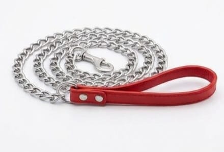 Metal Chain Dog Leash with Handle