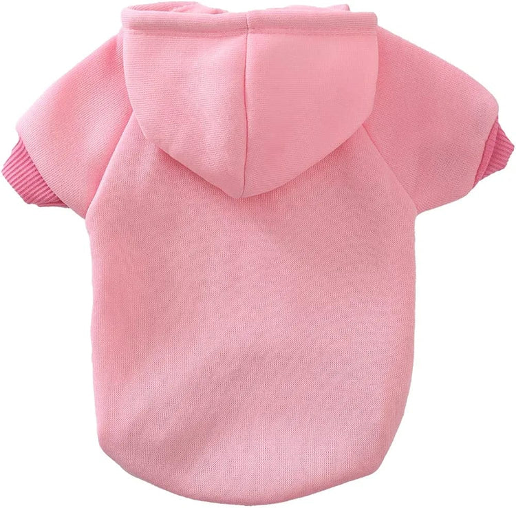 Premium Soft Cotton Pet Hoodie ( pink )