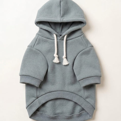Premium Soft Cotton Pet Hoodie ( Grey )