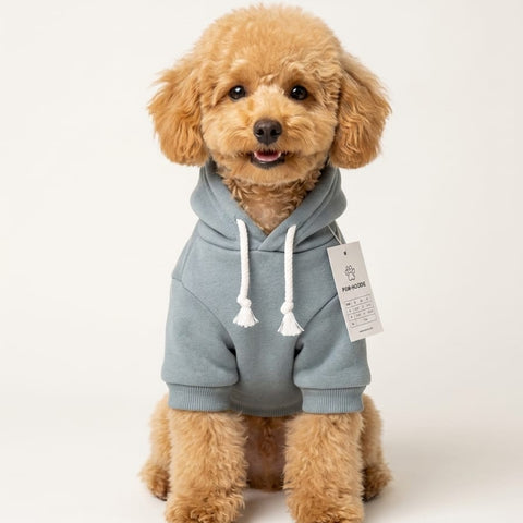 Premium Soft Cotton Pet Hoodie ( Grey )