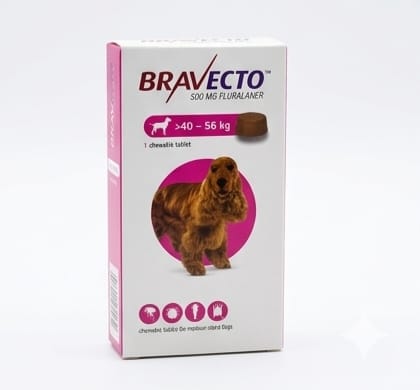 Bravecto 1400mg Chewable Tablet for Very Large Dogs (40 - 56 kg) – 1 Chew