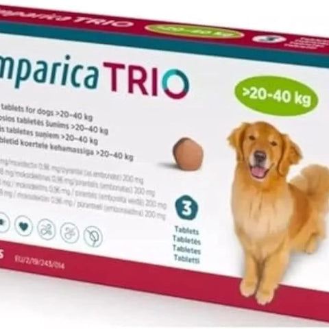 Simparica TRIO Chewable Tablets for Dogs (>20-40 kg)