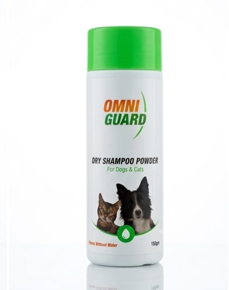 Omni Guard Waterless Dry Shampoo Powder for Pets