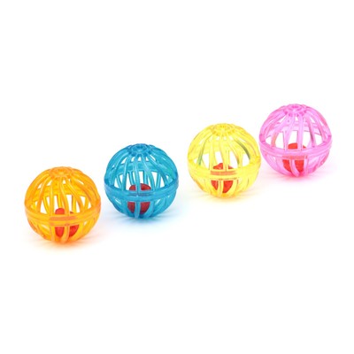 Cool Cat Pet Toy 4 Ball With Ring