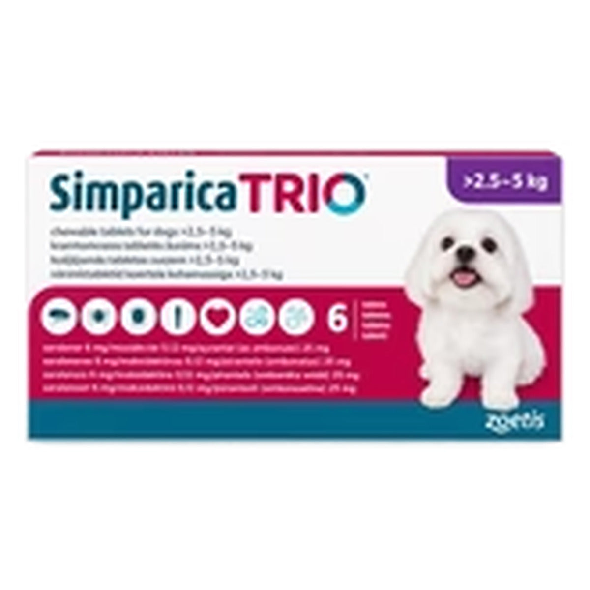 Simparica Trio Chewable Tablets for Dogs