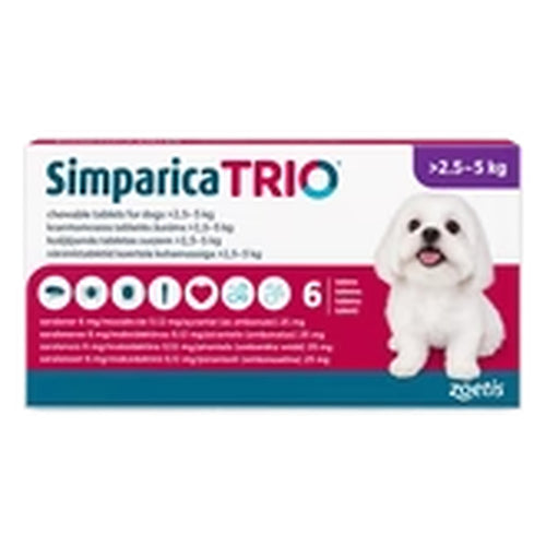 Simparica Trio Chewable Tablets for Dogs