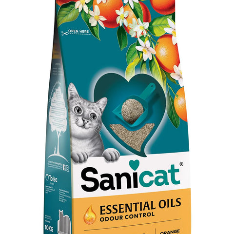 Sanicat Ultra Clumping Orange & Floral 10Kg