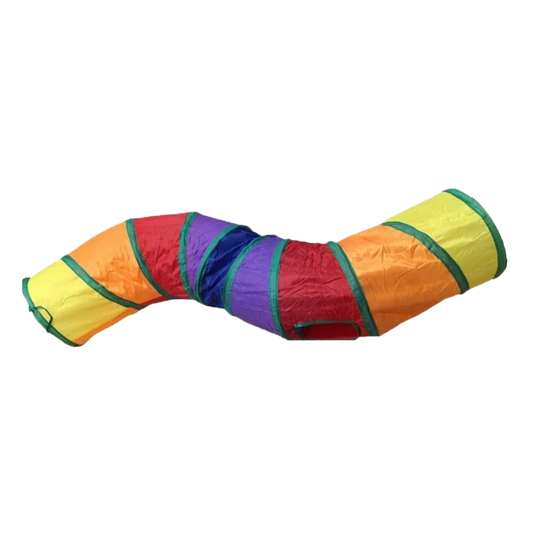 Rainbow Cat Tunnel Zigzag Toy Size 123*25Cm