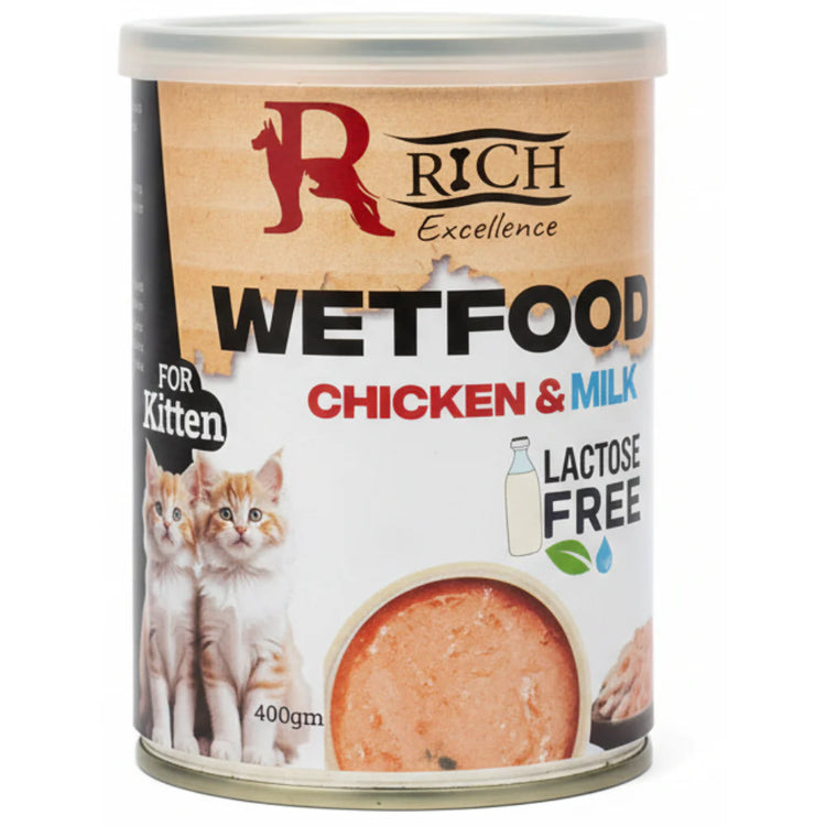 Rich Excellence Wet Food Kitten Chicken & Milk Lactose Free 400G
