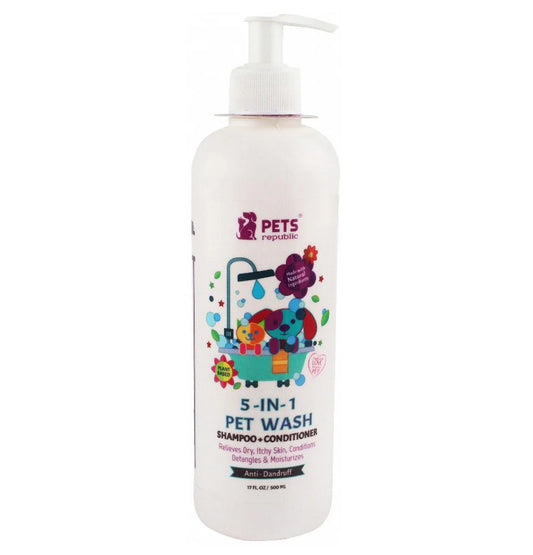 5in1 Anti-Dandruff Pet Shampoo And Conditioner Bubblegum 500 ml