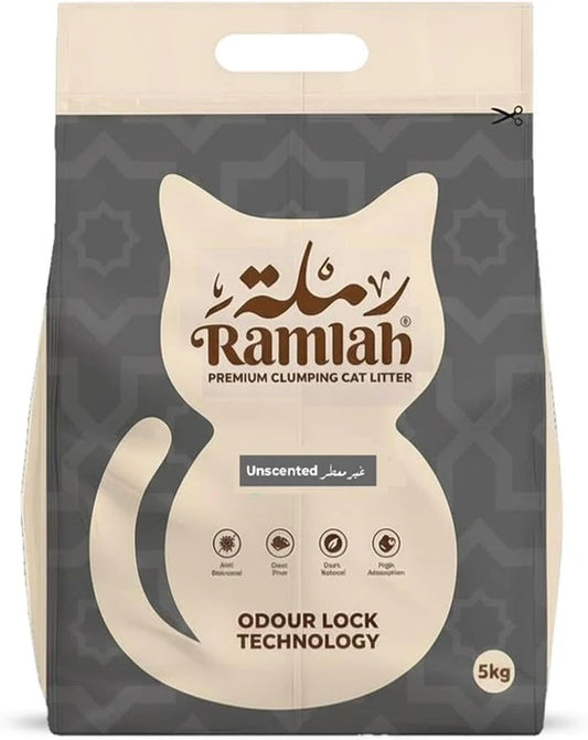 Ramlah Premium Clumping Unscented Cat Litter 5Kg